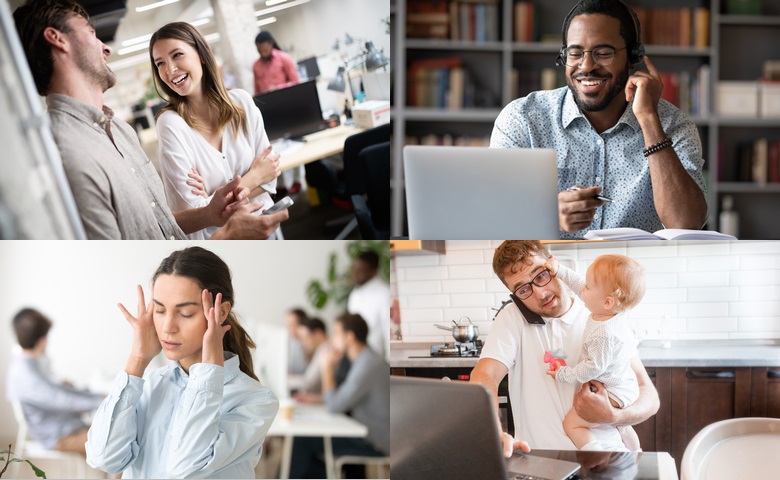 Handsome,Young,Man,Working,At,Home,With,A,Laptop,With