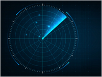 Digital,Blue,Realistic,Radar,With,Targets,On,Monitor,In,Searching.