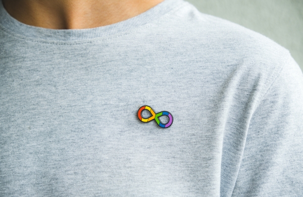 Teenage,Boy,With,Autism,Infinity,Rainbow,Symbol,Sign,Metallic,Pin